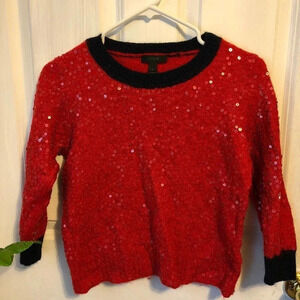 J.Crew Holiday wool blended girl sweater size L